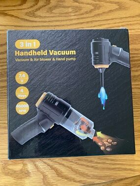 3-in-1 Handheld Vacuum Cleaner - Black